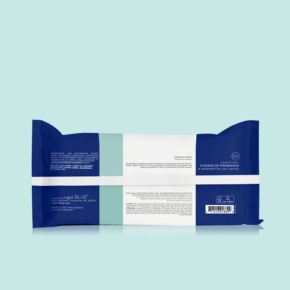 Capri Blue Volcano Surface wipes