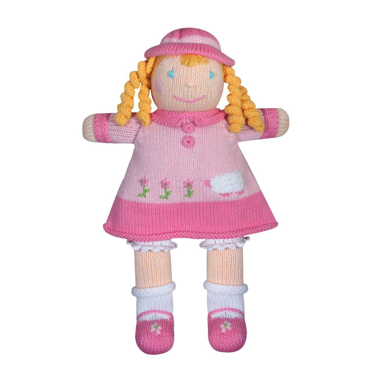 Zubels Little Bow Peep Knit Doll