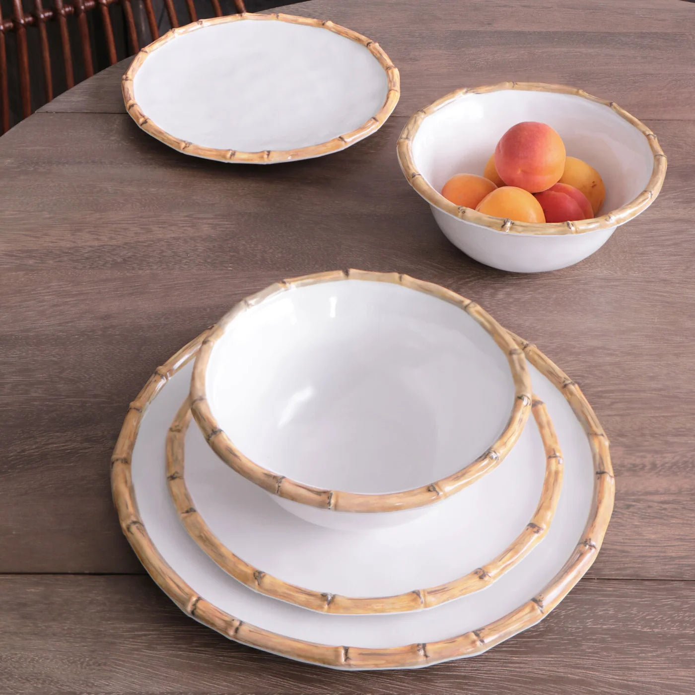 VIDA Bamboo 9" Salad Plates Set of 4