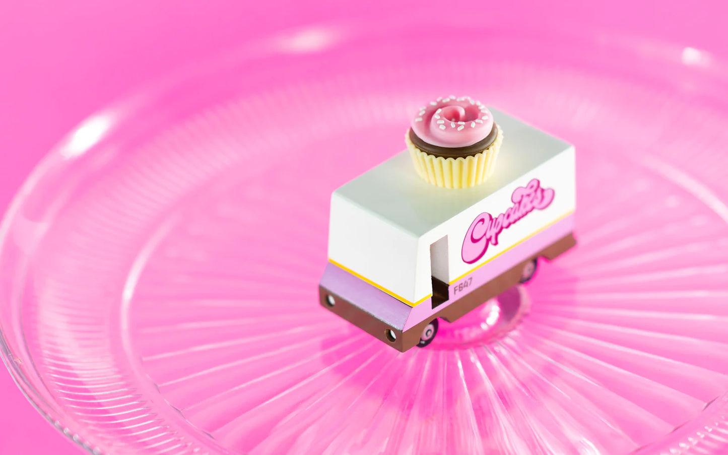 Candylab Cupcake Van wooden toy for kids ages 3 years +