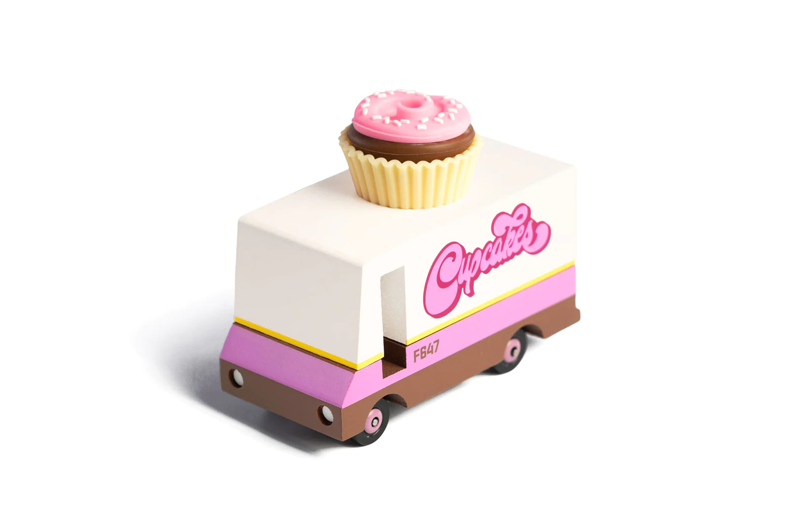 Candylab Cupcake Van wooden toy for kids ages 3 years +