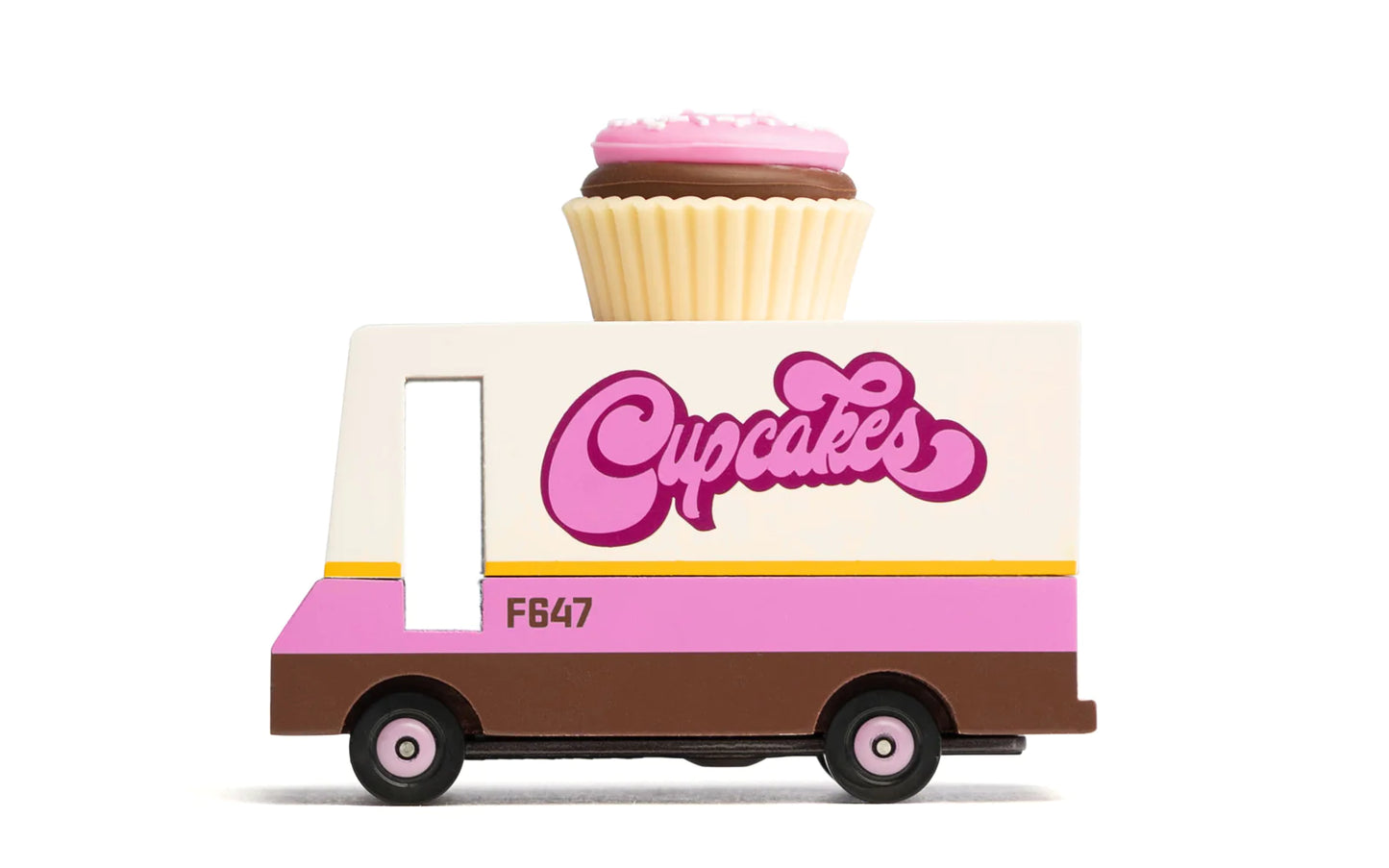 Candylab Cupcake Van wooden toy for kids ages 3 years +