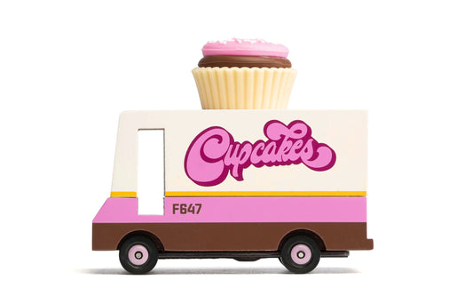 Candylab Cupcake Van wooden toy for kids ages 3 years +