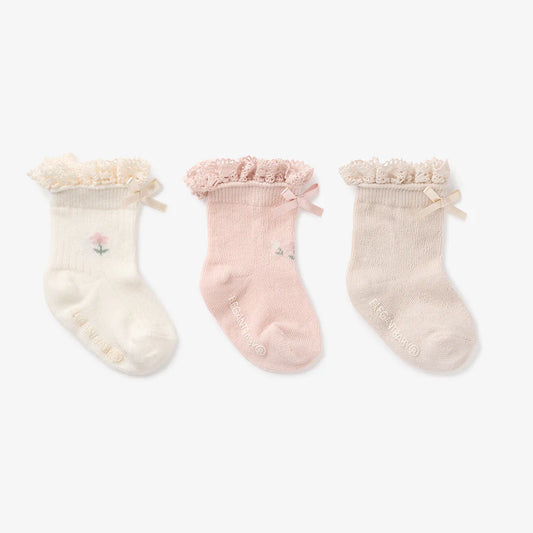 Floral Ankle Sock Set of 3