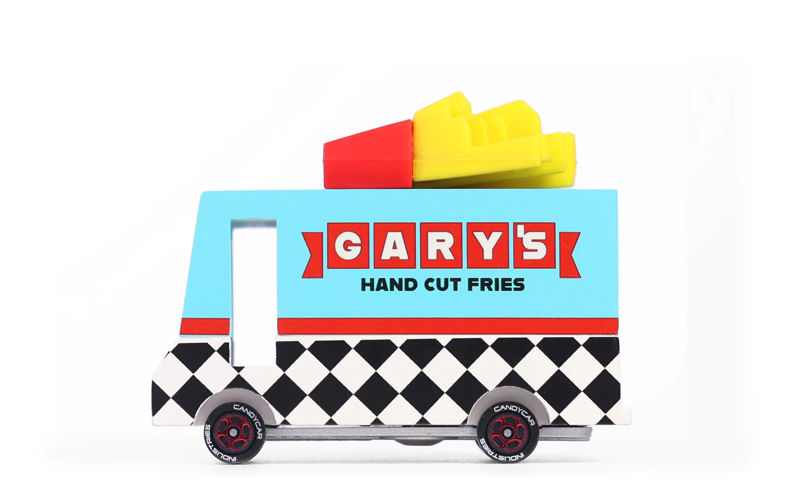Candylab Gary's French Fry Van wood and diecast toy car for kids