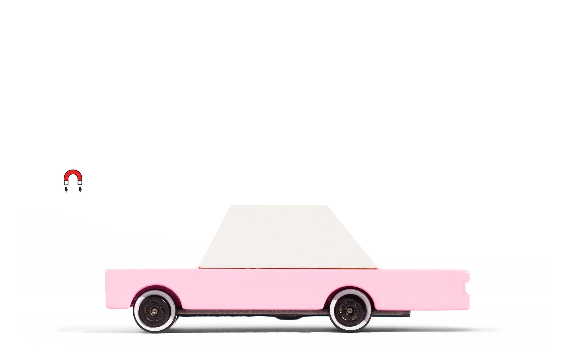 Candylab Bubblegum Pink Sedan candycar wooden toy car for kids
