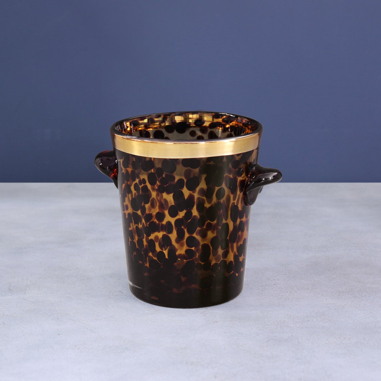 beatriz ball glass tortoise and gold ice bucket