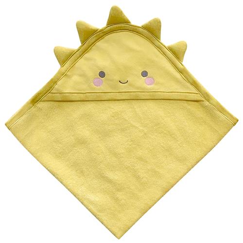 stephen joseph yellow sun hooded bath towel for baby