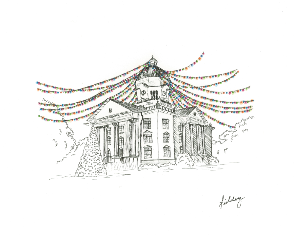Hometown Christmas Art Print
