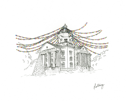 Hometown Christmas Art Print