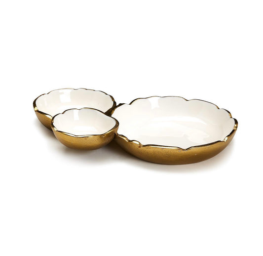 Two's Company Enamel Trio Bowl accent home decor