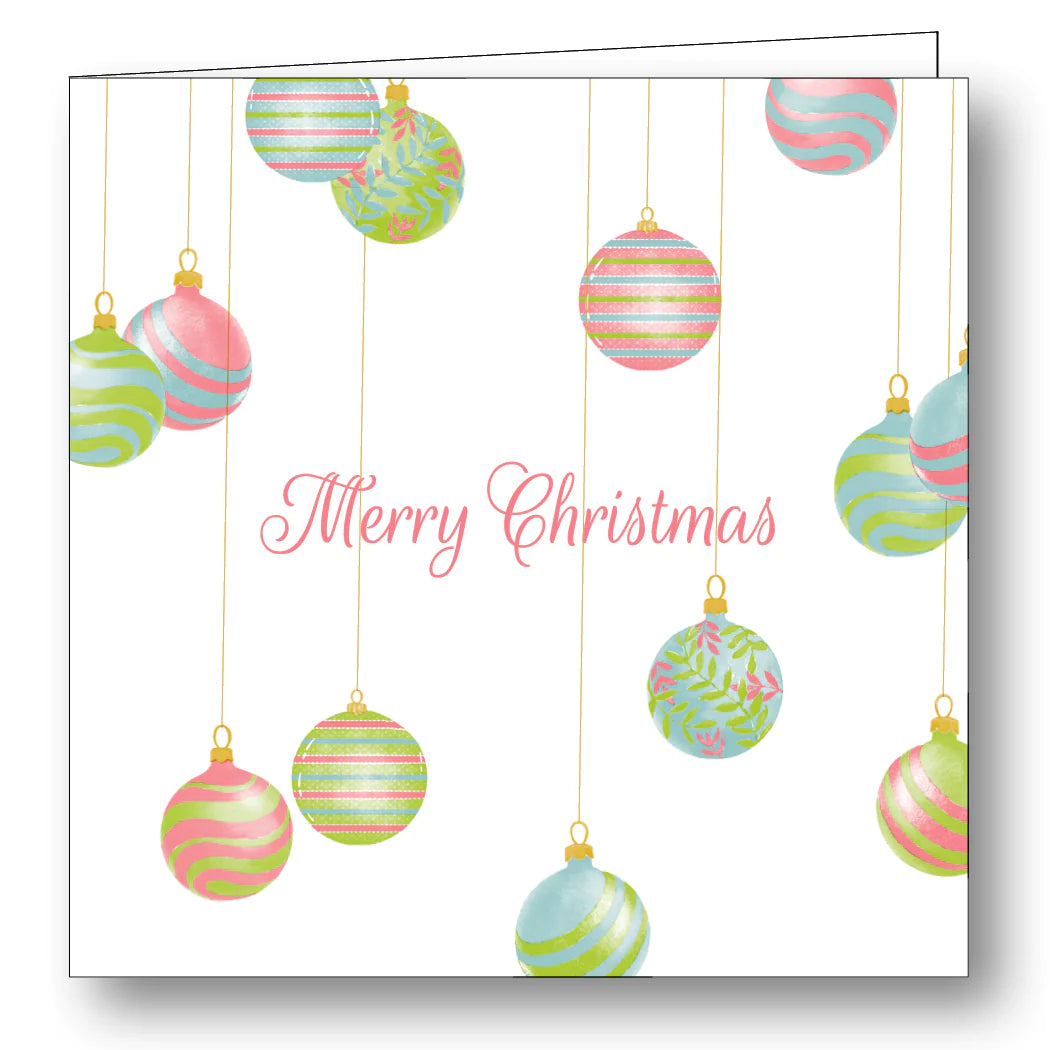 maison de papier pastel ornaments folded note cards