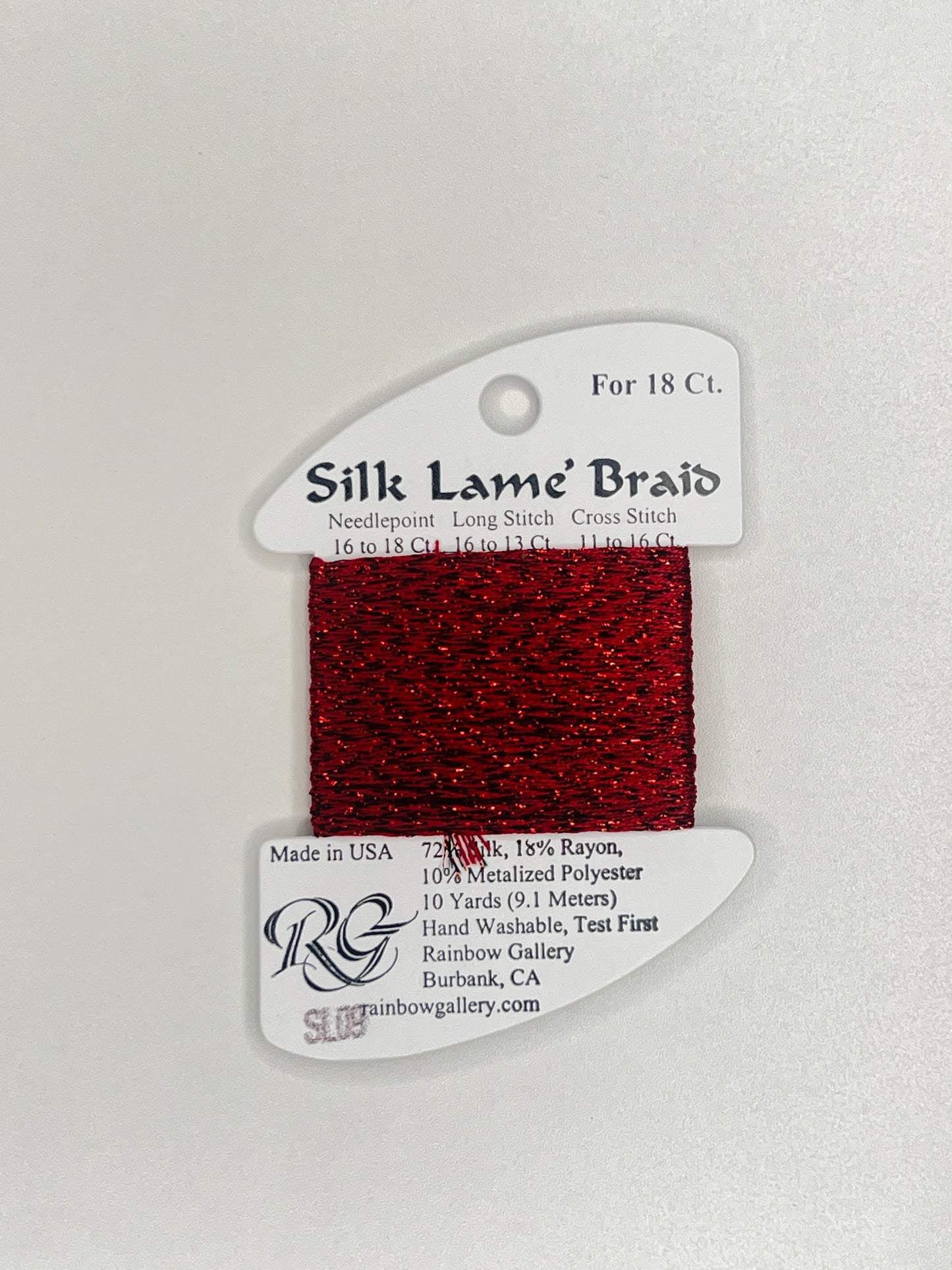Silk Lamé Braid Card