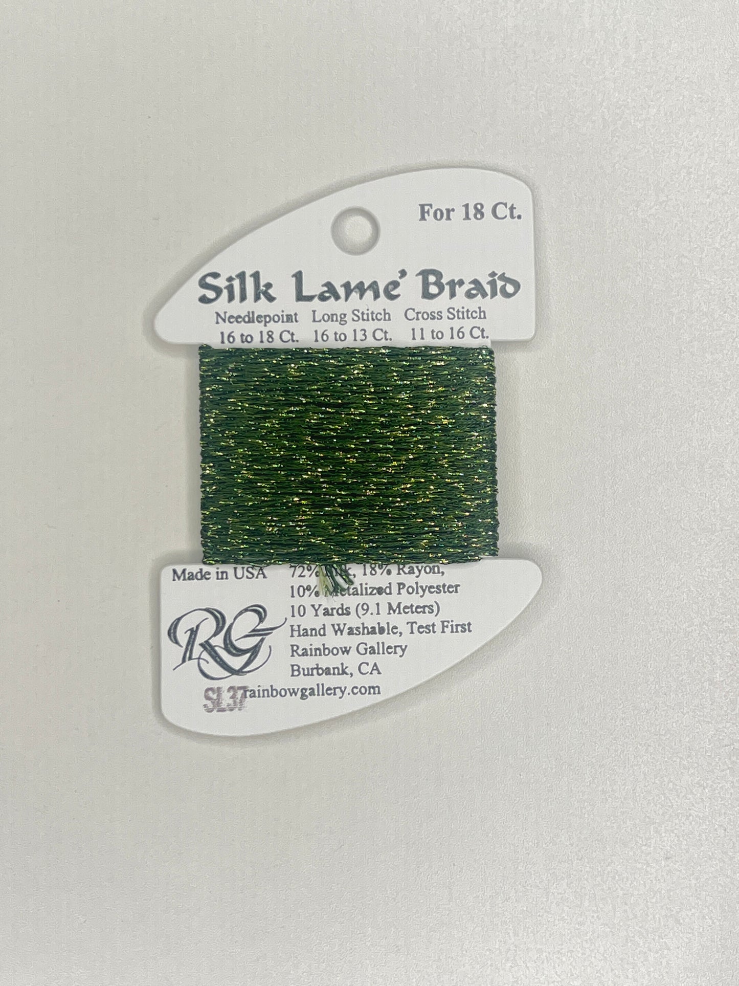 Silk Lamé Braid Card