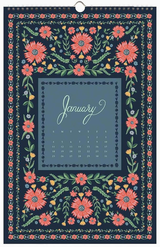 2026 Flora Wall Calendar
