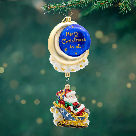 Moonlight Sleigh Ride Ornament