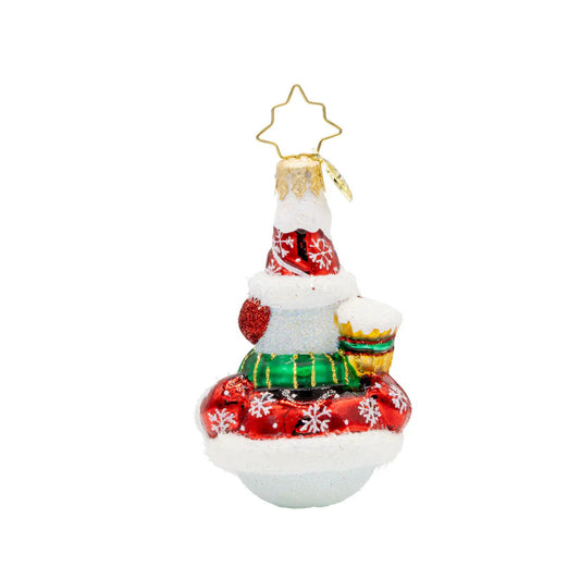 Swept Up Snowman Ornament