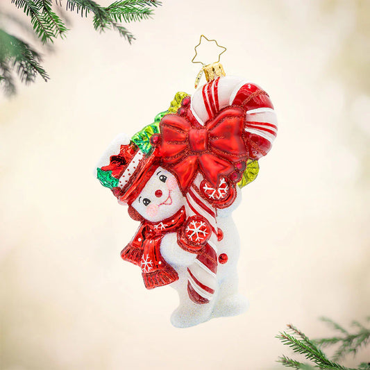 Snowy Retro Cheer Ornament