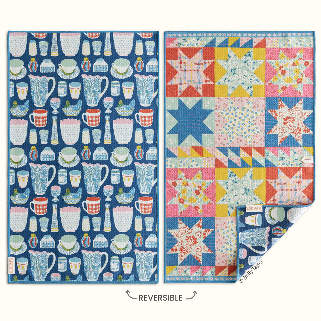 Werkshoppe Microfiber Towels Vintage Glass 