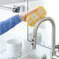 Lemon Plaid Microfiber Scrubbies Set/4