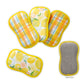 Lemon Plaid Microfiber Scrubbies Set/4