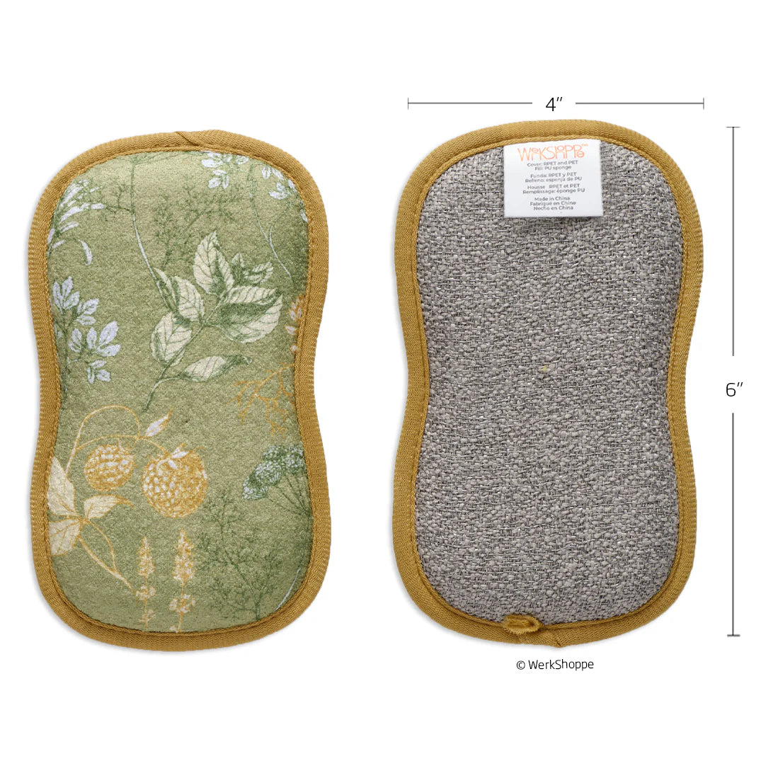 Kitchen Herbs Microfiber Scrubbies Set of 4