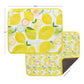Lemon Plaid Microfiber Dish Drying Mats Set of 2