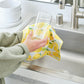 Lemon Plaid Microfiber All Purpose Towel Set of 4