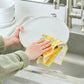 Lemon Plaid Microfiber All Purpose Towel Set of 4