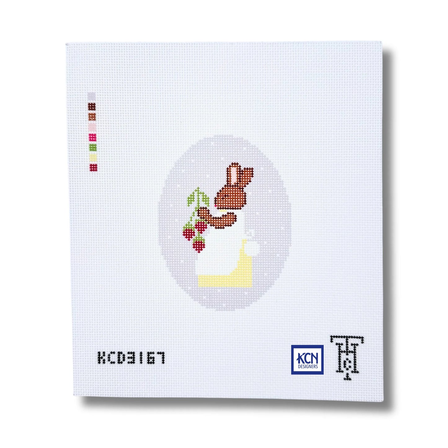 Girl Bunny Easter Egg Canvas