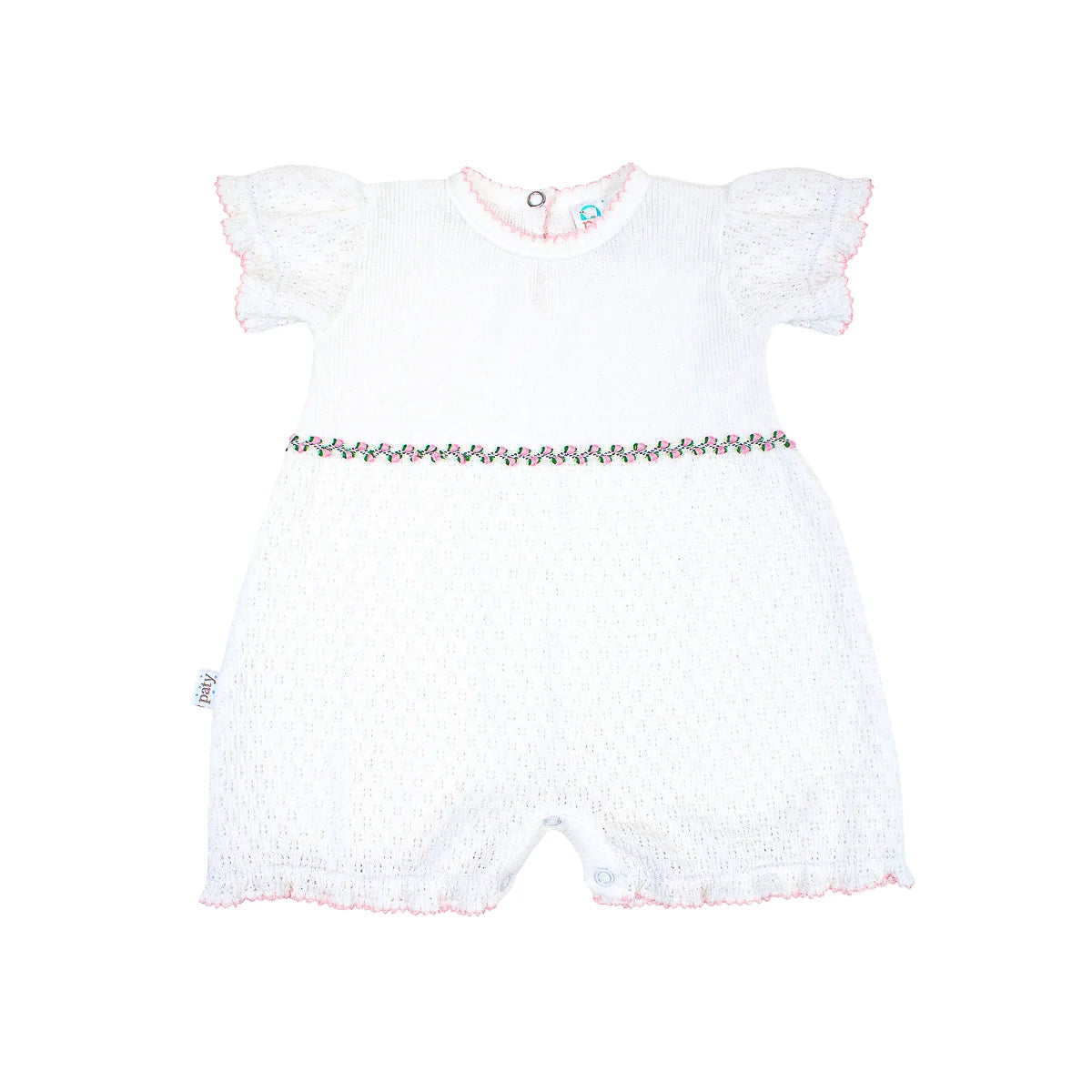White Ruffle Hem Bubble - Ruth Collection
