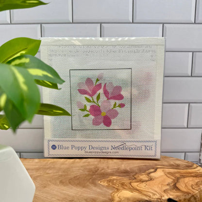 Blue Poppy Needlepoint Kit