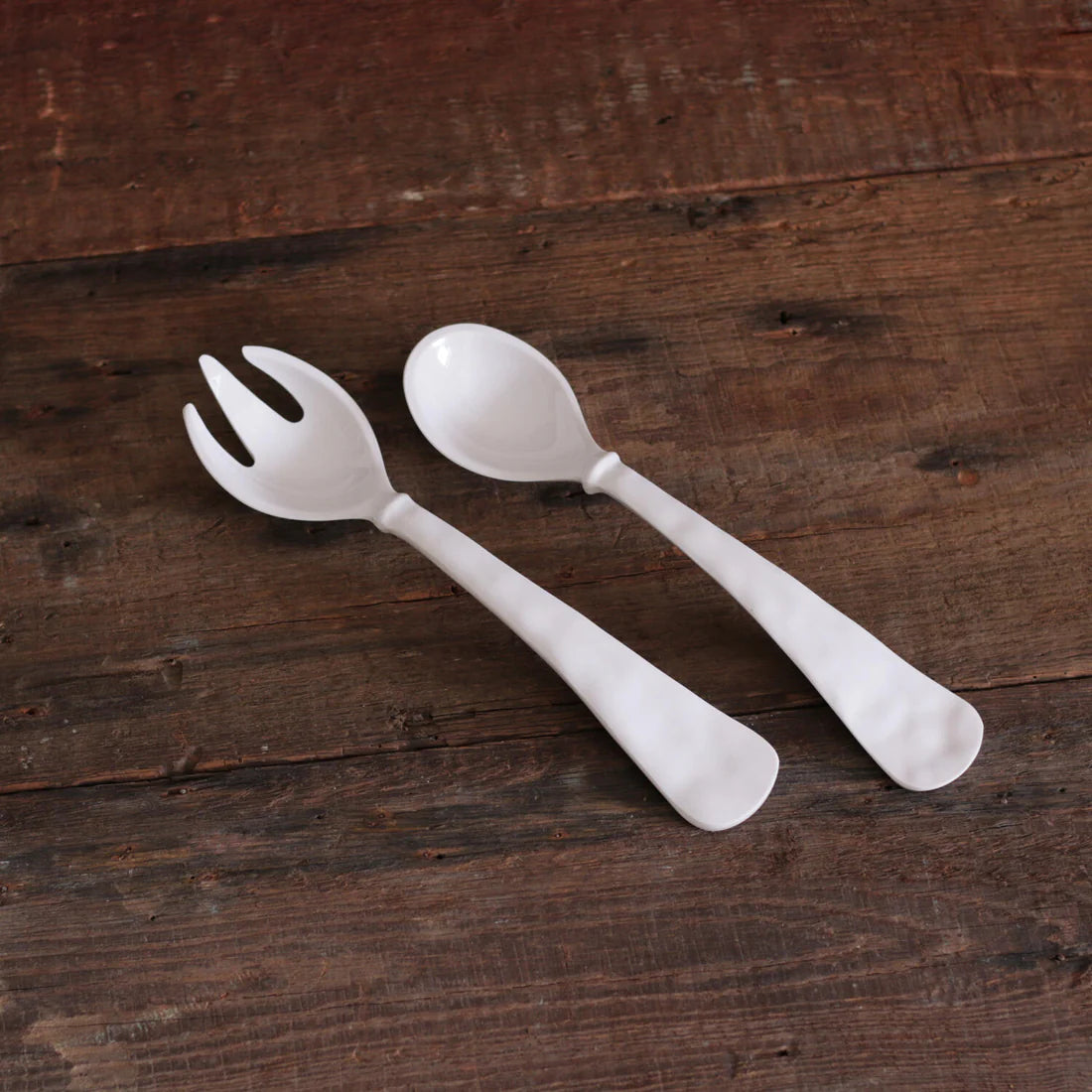 Havana Salad Servers/White