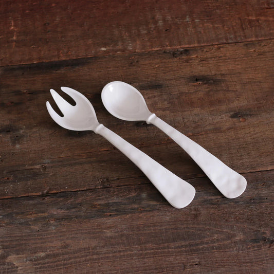Havana Salad Servers/White