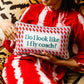 Fly Coach Needlepoint Pillow