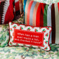 Check It Twice Needlepoint Pillow