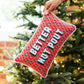 Better Not Pout Needlepoint Pillow