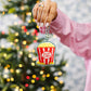 Needlepoint Icon Ornament- Popcorn Bucket