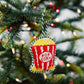 Needlepoint Icon Ornament- Popcorn Bucket