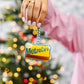 Needlepoint Icon Ornament- Metro Card