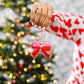 Needlepoint Icon Ornament- Bow