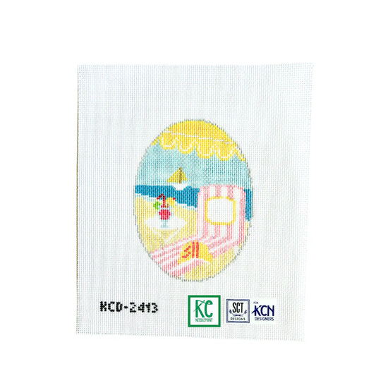 Monogramable Beach Chair Canvas