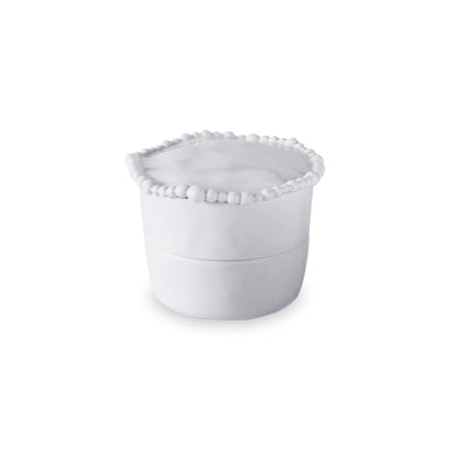 Alegria Stackable Salt & Pepper Cellar white melamine 