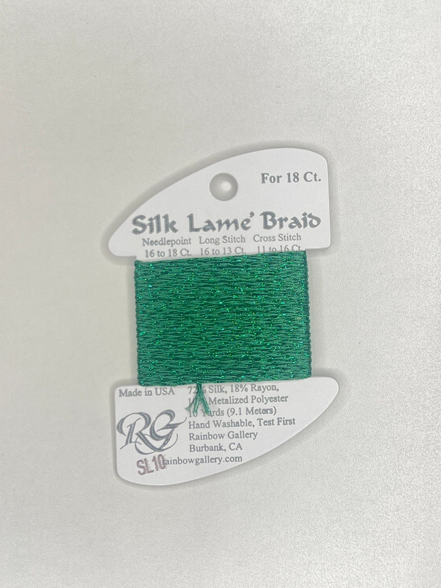 Silk Lamé Braid Card