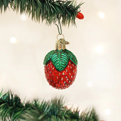 Sparkling Strawberry Ornament