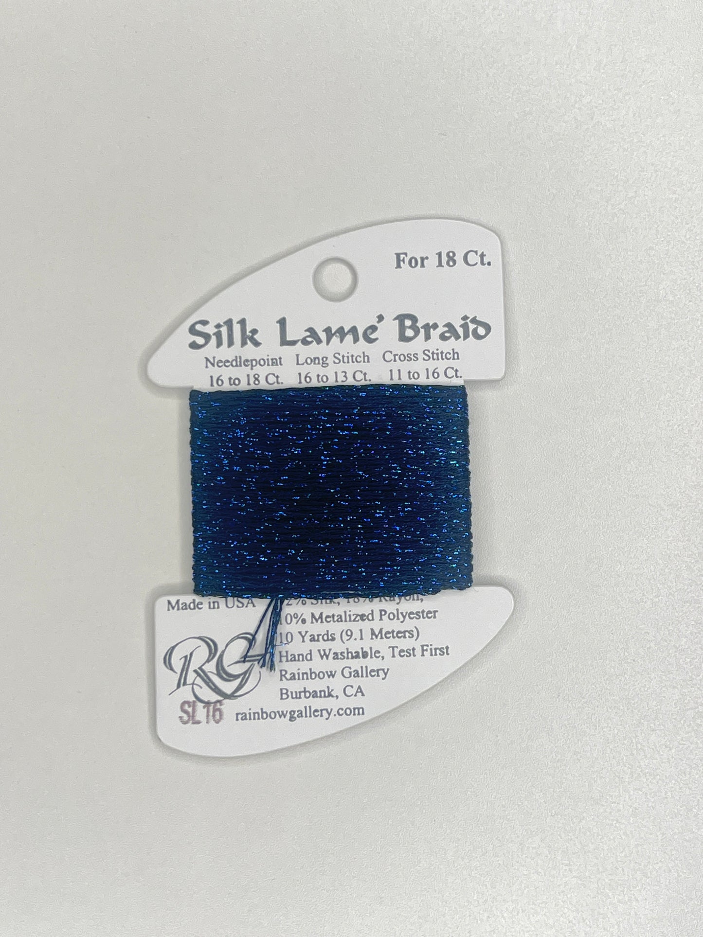 Silk Lamé Braid Card