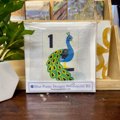 Blue Poppy Needlepoint Kit