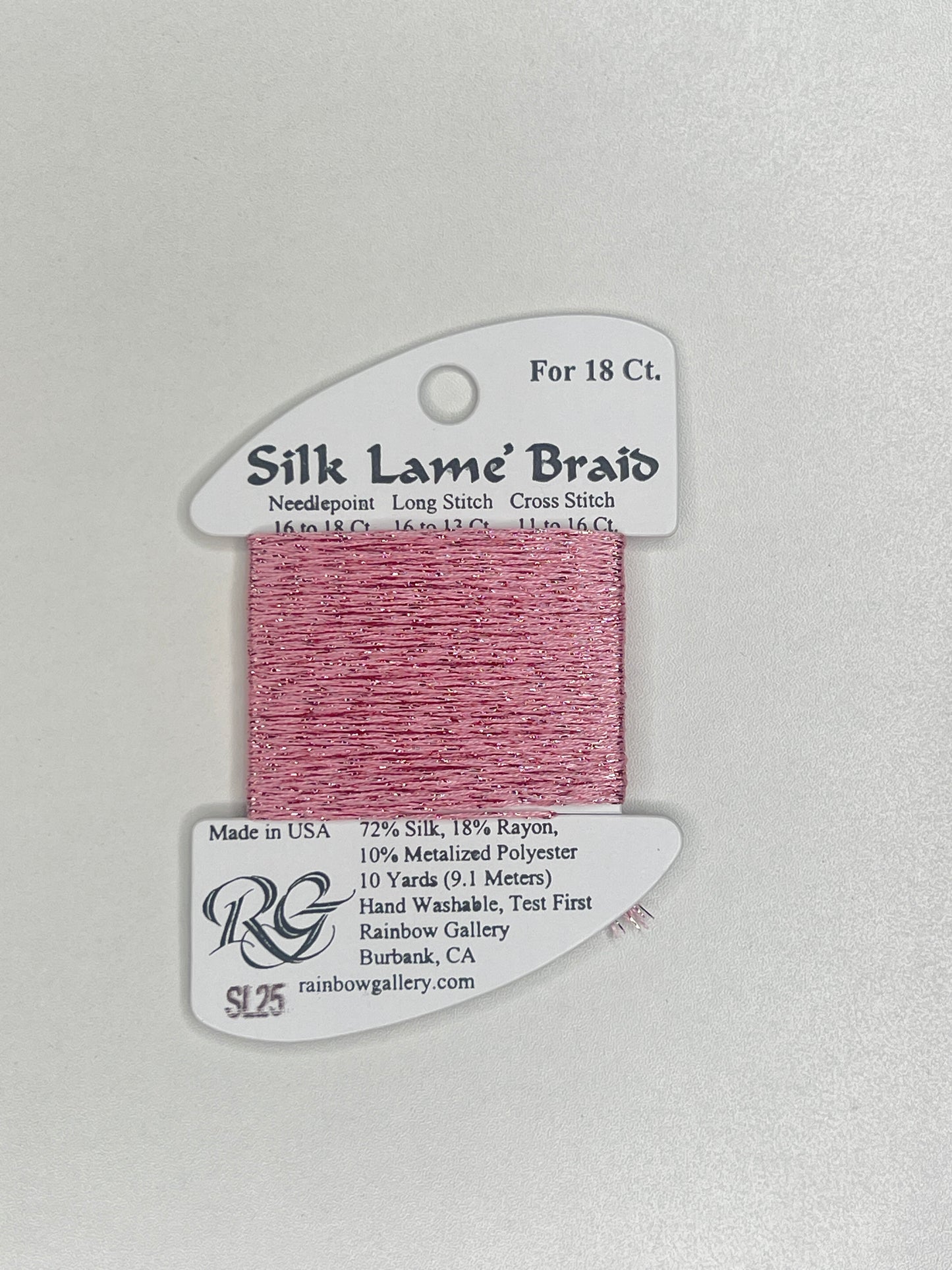 Silk Lamé Braid Card