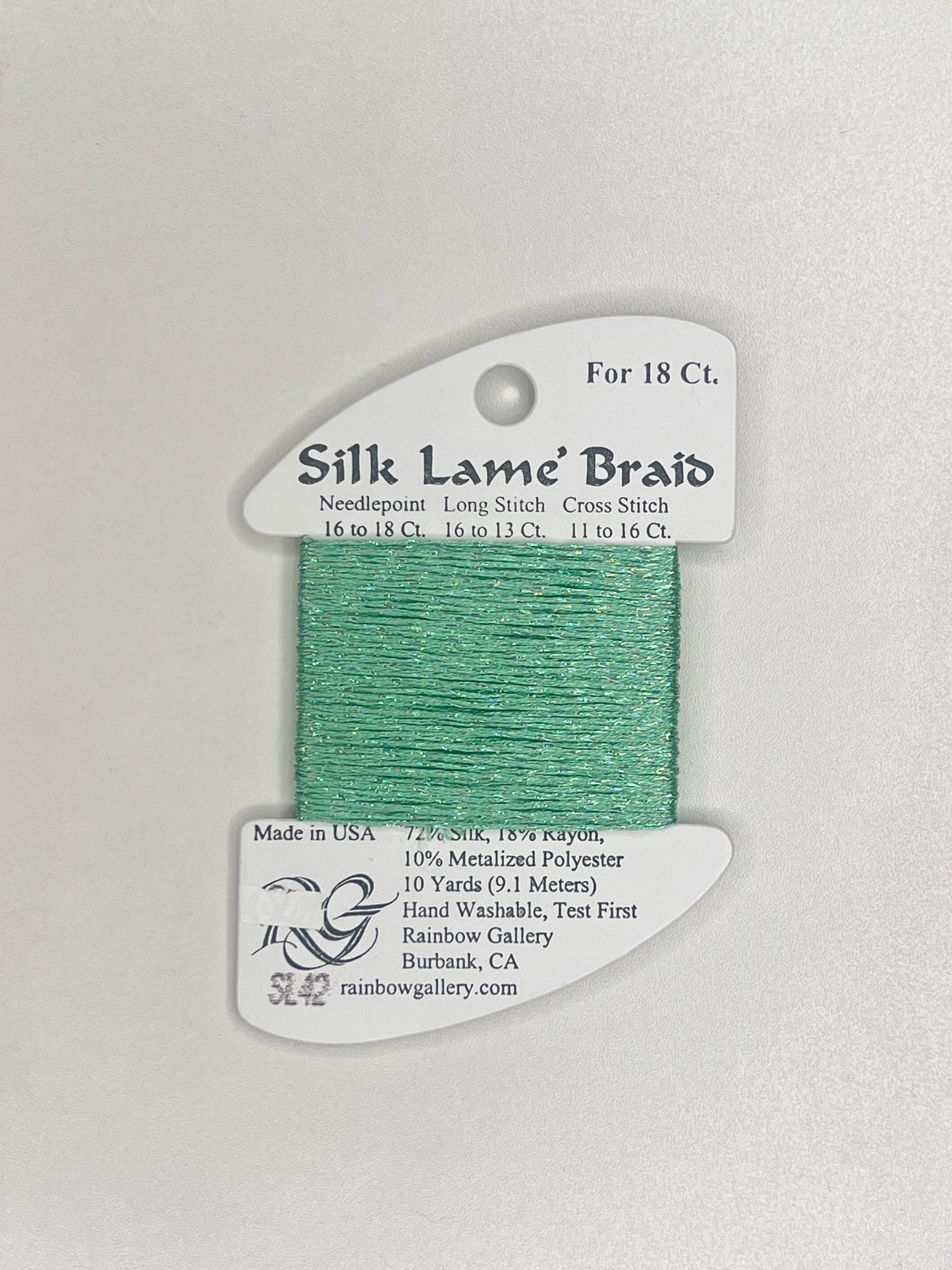 Silk Lamé Braid Card