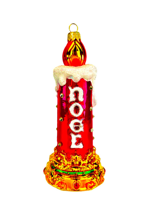 Heartfully Yours The Ornament King Christopher Radko Noel Candle Christmas Ornament